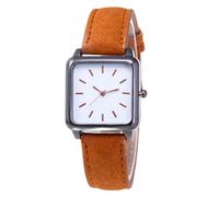 ROSSOM Men Watch Retro Women Watch Simplicity Square Quartz Wristwatch Leather Lady Best Selling Products Offers Sale Brand Fashion Clock