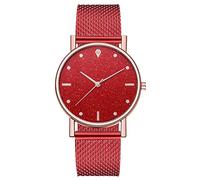 ROSSOM Men Watch Top Brand Women Watches Fashion Quartz Watch Stainless Steel Dial Simple Rose Gold Mesh Wristwatches Luxury Watches