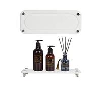 ROSSOM Organizer per lavello da Cucina, Sottobicchieri diatomite assorbenti d'Acqua, Organizer per lavello da Cucina, Vassoio in Pietra per Bottiglie di Acqua di Sapone (White A)