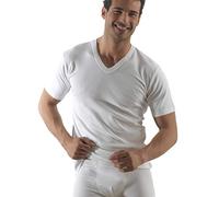 ROSSOPORPORA, 1 Set da 6 Magliette a Manica Corta in Caldo Cotone Collo a V. Assortito 6