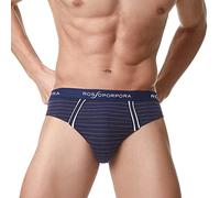 ROSSOPORPORA, Set da 6 Paia di Slip Uomo in Cotone Elasticizzato ed Elastico Esterno. (5/L, Assortito)