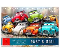 Rost & Roll - Altmetall mit Charakter (Tischkalender 2027 DIN A5 quer), CALVENDO Monatskalender: Mehr Charme pro Schraube geht nicht.