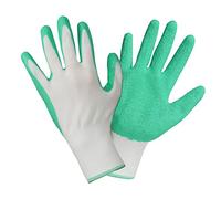ROSTAING BASIC-IT09 - Guanti da giardinaggio in lattice, multiuso, impermeabili, misura 09, colore: Verde/Bianco, 9