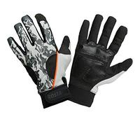 Rostaing F-IT06 - Guanti da giardinaggio per il tempo libero, per bicicletta, ergonomici, rinforzo sul palmo ultra resistente, taglia 6, colore: Nero/Bianco, 6