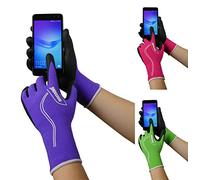 ROSTAING Maxfeel, Guanto da Giardinaggio Misura 7. Serie Touch. Guanto da Giardino per lavori di precisione e Compatibile con Smartphone, Verde Viola o Rosa. Scelta Casuale
