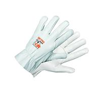 Rostaing softpro/IT11 Guanti Lavori di movimentazione. Tutto Pelle, Bianco, 11