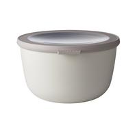 Mepal - Multi Bowl Cirqula Round - Contenitori Plastica con Coperchio - Adatto come contenitore ermetico per Frigo, microonde, Congelatore e piatti da portata - Ciotole Cucina - 2000 ml - Nordic White