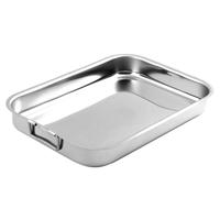 Rosticcera in acciaio Inox Home Cm 30x22 altezza 5 cm