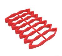 Rostiera in silicone progettata per la massima resistenza, per cuocere carne e verdure (rosso)