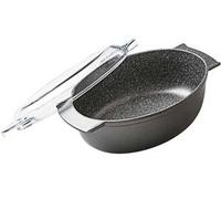Risoli Casseruola Granito Hard Stone Ovale C/C Pyrex, 36X24 cm