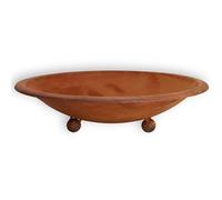 Rostikal Fioriera rotonda Ø 50 cm con sfere in ruggine, decorazione da giardino vintage