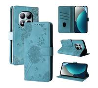 Rostsant Custodia per Cellulare per Redmi Note 15 Pro 4G Dente di Leone in Pelle PU Custodia Flip Portafoglio cover Magnetica per Cellulare per Xiaomi Redmi Note 15 Pro 4G Blu