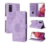 Rostsant Custodia per Cellulare per Samsung Galaxy S20 FE 4G/5G Dente di Leone in Pelle PU Galaxy S20 FE 4G/5G Custodia Flip Portafoglio Custodia Magnetica per Cellulare per Galaxy S20 FE Viola