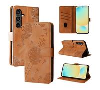 Rostsant Custodia per Cellulare per Samsung Galaxy S25 FE 5G Dente di Leone in Pelle PU Custodia Flip Portafoglio Custodia Magnetica per Cellulare per Samsung Galaxy S25 FE 5G Marrone