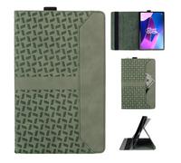 Rostsant Custodia per Lenovo Tab M10 Plus 3rd 10.6 Pollici 2022 TB125FU/TB128FU/TB129XU con Custodia per Penna Custodia Protettivo Cover Sottile Tablet Pelle Case Verde