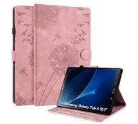 Rostsant Custodia per Samsung Galaxy Tab A6 10.1 2016 Cover Nuova in pelle PU ripiegabile da Custodia in pelle con stampa dente di leone per Samsung Galaxy Tab A6 10,1 Pouces SM-T580/T585 Oro rosa