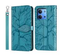 Rostsant Custodia per Xiaomi Redmi 15C/Poco C85 4G Cover a Slot per Carte Portafoglio in Pelle PU Custodia a Libro Albero in Rilievo Cover Telefono per Xiaomi Redmi 15C/Poco C85 4G Blu