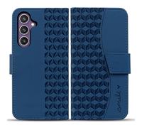 Rostsant Custodia Samsung Galaxy S24 FE 5G Custodia in Pelle PU Portafoglio Magnetico Cover a Libro con Slot per Carte per Samsung Galaxy S24 FE 5G Blu