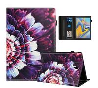 Rostsant Custodia Samsung Galaxy Tab A 10,5 Cover Libro Stand Funzione Slot per Carte Libro Cover Tablet Protettiva per Samsung Galaxy Tab A 10,5 Pollici 2018 SMT590/T595/T597 Fiore colorato