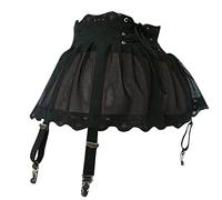 ROSVAJFY Cinghie gonne Minigonna Sexy Donna Maglia Reggicalze Perizoma Mutandine,Abito Corto Vita Alta Lingerie Babydoll Pizzo Trasparente Hot,Microgonna Lacci Giarrettiera 4 Clip