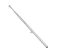 Rosvola Asta Portabandiera per Barche da 610 Mm in Acciaio Inossidabile Resistente per Uso Marino e Yacht, Asta Portabandiera Resistente per la (Testa a sfera piccola 20 mm/0,8 pollici)