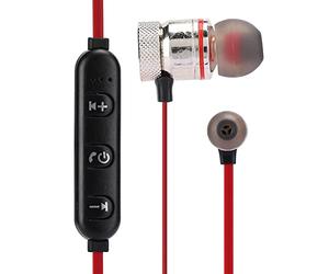 Rosvola Auricolare Bluetooth Wireless, Cuffie Intrauricolari Ergonomiche per lo Sport, Riduzione del Rumore, /rosso, 1 Paio (rosso)