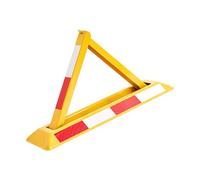 Rosvola Blocco Parcheggio Triangolare, Blocco Posto Auto Ad Alta Resistenza, Barriera in Acciaio Ispessito per Vialetti, Realizzato in Acciaio Laminato a Freddo, Include 1 unità