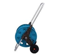 Rosvola Carrello Avvolgitubo da Giardino, Avvolgitore Tubo Flessibile con | Resistente materiale ABS+PP, facile da spostare, design a 2 ruote, perfetto per giardini, leggero e portatile