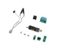 Rosvola CH341A Programmatore USB con Adattatore da 1,8 V Clip di Test SOP8, Modulo Convertitore da SOP8 a DIP8 per Lettura, Scrittura, Backup e Riparazione di Chip Flash Serie 24 25