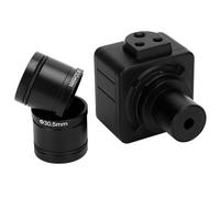 Rosvola Fotocamera per Microscopio USB Oculare Digitale CMOS HD da 5 MP per L'ispezione dei Gioielli per L'insegnamento della Biologia