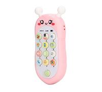 Rosvola Giocattolo per Telefono per Bambini Giocattolo Musicale Multifunzione Stile Ape per Giochi Educativi Precoci per Bambini 5,5 X 2,4 X 0,8 Pollici (Rosa con cordino)