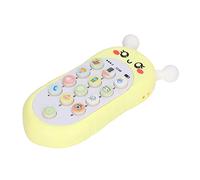 Rosvola Giocattolo per Telefono per Bambini Giocattolo Musicale Multifunzione Stile Ape per Giochi Educativi Precoci per Bambini 5,5 X 2,4 X 0,8 Pollici (Giallo con cordino)