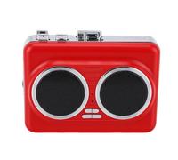 Rosvola Lettore di Cassette Portatile con Doppi Altoparlanti e Convertitore da USB a MP3 per gli Amanti della Musica Rosso
