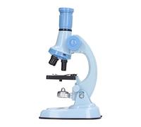 Rosvola Microscopio Giocattolo Educativo per Bambini Che Imparano Ingrandimento 100X 400X 1200X Esplorazione della Scienza della Plastica (BLUE)