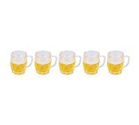 Rosvola Mini Boccali da Birra da 20 Pezzi, Modello Dal Design Realistico per Accessori per Case delle Bambole in Miniatura e Artigianato Fai-da-te