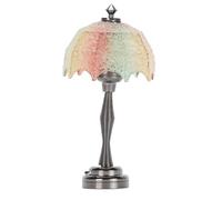 Rosvola Mini Lampada da Terra per Casa delle Bambole Design Elegante Luce a LED per la Casa delle Bambole Decorativa Soggiorno Camera da Letto Miniatura in Scala 1:12