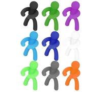 Rosvola Segnabicchieri in Silicone Facile Identificazione, 12 Etichette Colorate per Feste e Raduni, Durevoli e Non Tossici, Dimensioni 3x1,5 Cm (12PCS)