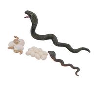 Rosvola Set di Figurine Educative Modello Realistico del Ciclo di Vita del Serpente per Bambini Che Imparano e Giocano in PVC 4 Pezzi
