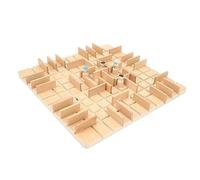 Rosvola Set Portatile da Gioco da Scacchiera in Legno per Divertimento in Famiglia e Competizione di Strategia per 2 Giocatori - Tiglio Ecologico 26 X 26 X 1 Cm