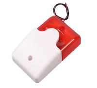 Rosvola Sirena di Allarme con Suono e Luce 12 V Ad Alta Decibel con Luce Lampeggiante a LED per la Protezione di Negozi e Fabbriche