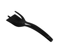 Rosvola Spatola per Uova Ad Alta Temperatura per Girare e Girare Facilmente, Strumento da per Pane e Pancake Antiaderente, 1 unità, Materiale PPA (BLACK)