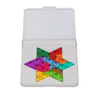 Rosvola Tangram Puzzle Giocattolo Educativo per Bambini, Gioco di Puzzle Interattivo per il Gioco Genitore-figlio, Migliora il Pensiero Logico e la creatività, Design in Plastica 14 X 14 X 2 Cm