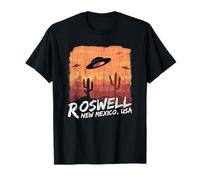 Roswell 1947 Vintage Alien Hunter UFO Rapimento Nuovo Messico T Maglietta
