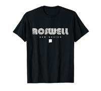 Roswell New Mexico NM 70s 80s Retro Tipo Grafica Maglietta