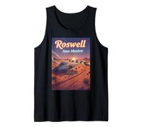 Roswell New Mexico UFO Crash nel Deserto Alien Souvenir Canotta