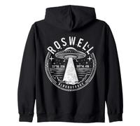 Roswell Nuovo Messico NM 47 UFO Crash Alien 1947 Felpa con Cappuccio