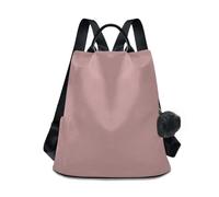 Rosy Brown - Zaino da donna stampato, con zip posteriore, tasche laterali e cinghie morbide per viaggiare