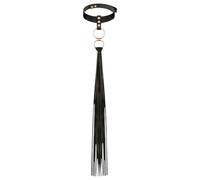 Rosy Gold - collare e frustino (nero)