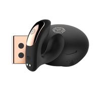 Rosy Gold Wearable Vibrator with Luxury Charging Case Black