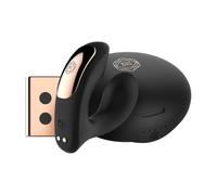 Rosy Gold Wearable Vibrator with Luxury Charging Case Black